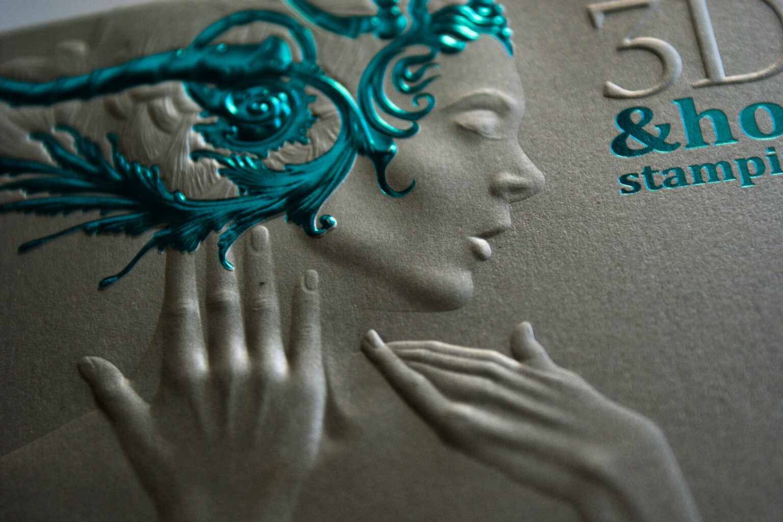 embossing 3D and hot stamping